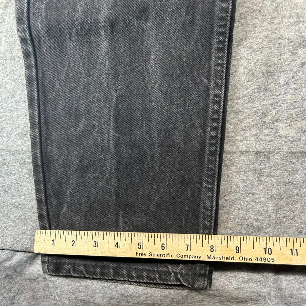 Vintage Levis 505 Jeans Mens 32x36 Faded Black Straight Leg Made in USA 505-0260